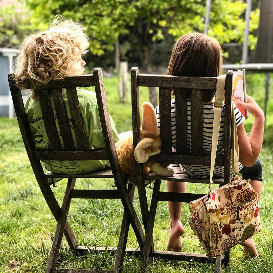 2 kids on a hot summer day