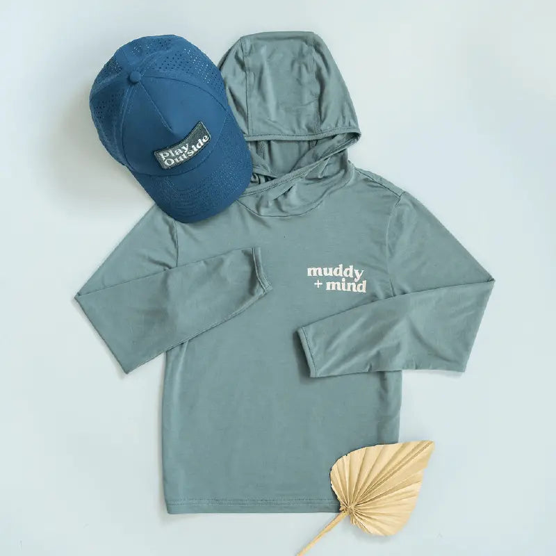 UPF 50 Bamboo Sun shirt Teal for Kids and toddlers