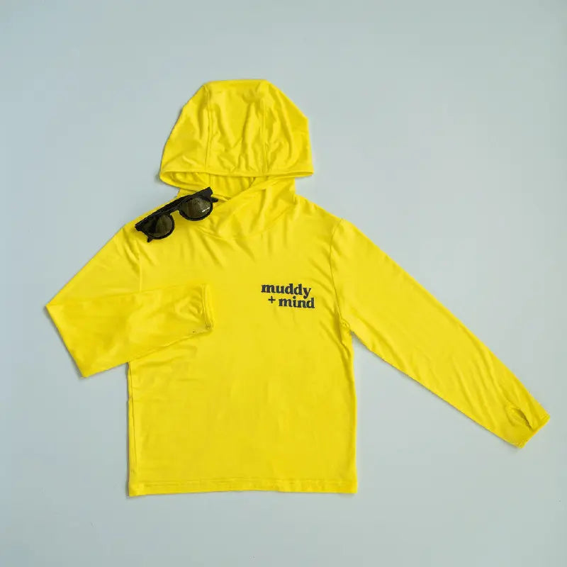 UPF 50 Bamboo Sun shirt Safety Yellow for Kids and toddlers