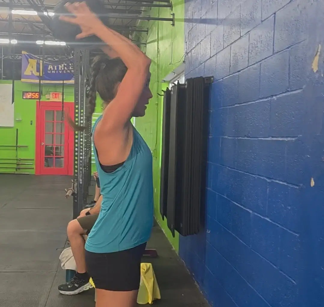 ALL tank in teal at the gym
