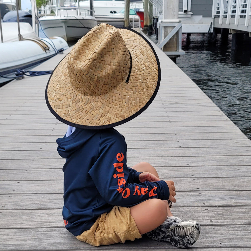 child fishing with Play Outside Hat