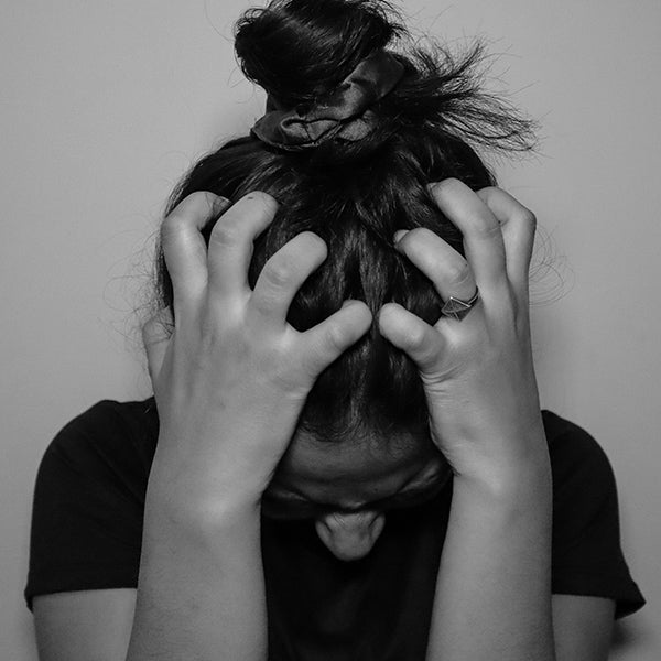 woman stressed