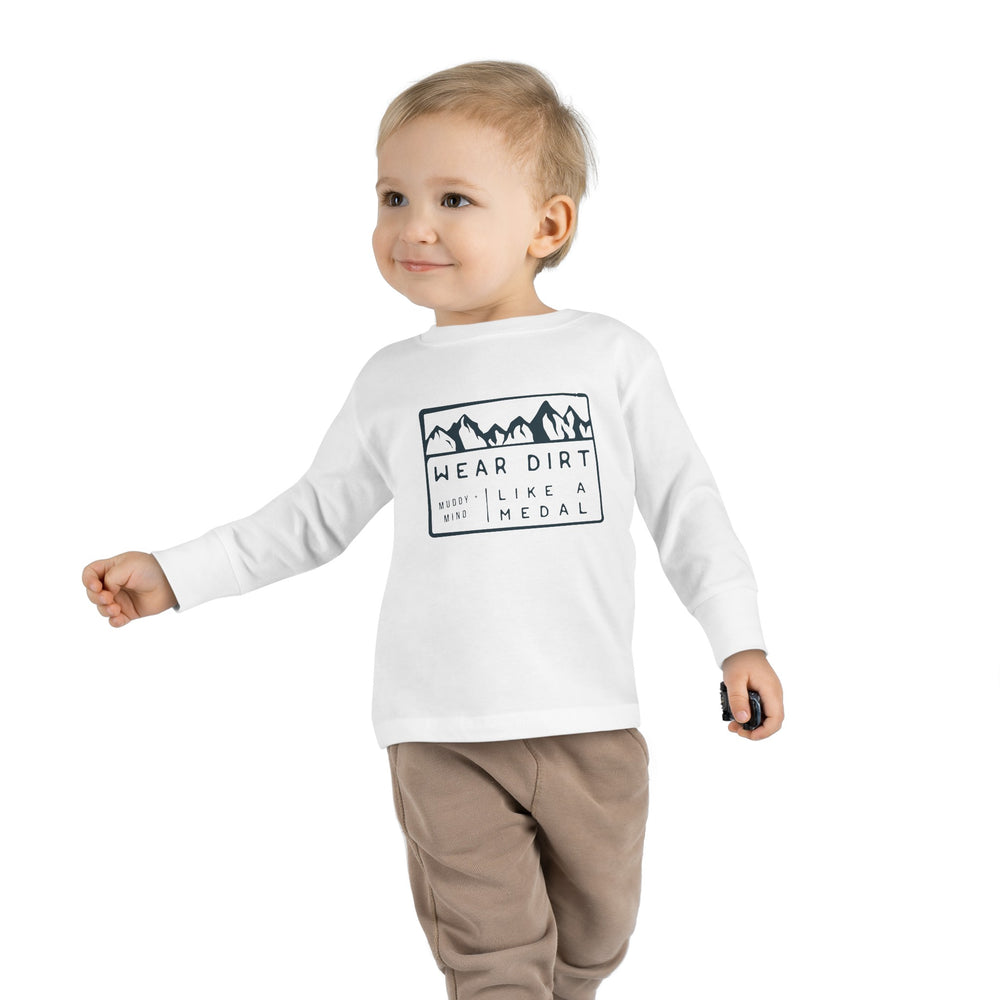 
                      
                        Toddler Long Sleeve Tee | Wear Dirt Like A Metal
                      
                    