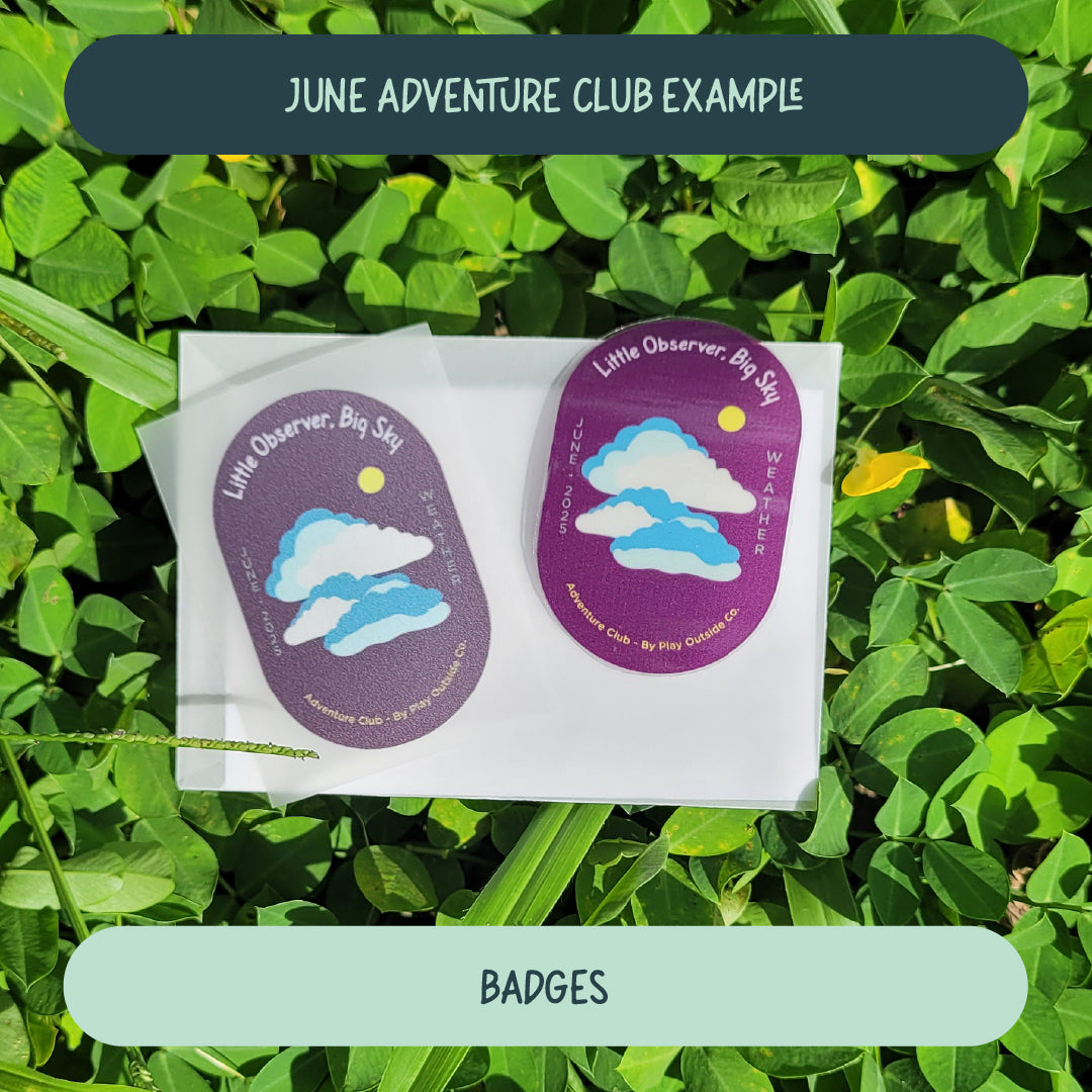 Adventure club badges for completing the Adventure Club challenge 